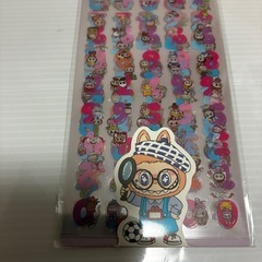 ラブブ アルファベットと数字のミニシールの画像