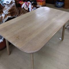 本格的　天然無垢　ダイニングテーブル　机　テーブル　食卓テーブルの画像