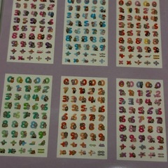 クロミなどの数字ミニシールの画像