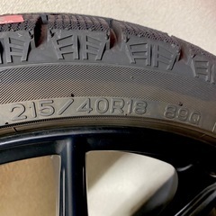 215/40/18スタッドレスタイヤホイル４本セット　トヨタGR86純正の画像