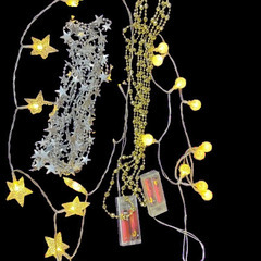 松ぼっくり付きクリスマスツリー　電飾 オーナメント　他おまけ付き 180cmの画像