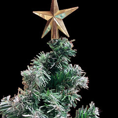 松ぼっくり付きクリスマスツリー　電飾 オーナメント　他おまけ付き 180cmの画像