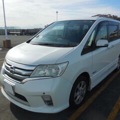 込プライス２３万１千円 セレナ ＨＷＳ Ｓ－ハイブリッド HFC26 修復無し パールホワイト クルコン 検８年１１月 機関良好の画像