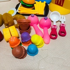 おままごと　おもちゃ　キッチン　食材　アイス　野菜　ハンバーガーセットの画像