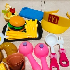 おままごと　おもちゃ　キッチン　食材　アイス　野菜　ハンバーガーセットの画像