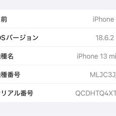 iPhone 13mini 256GB　極美品の画像