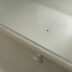 白いドレッサー＋スツールセット（鏡付き）の画像