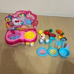 ハローキティ りょうりもリズムもつくっちゃお！ リズムでキッチン おままごと  ごっこ遊びの画像