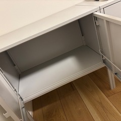 IKEA   　LIXHULT リックスフルト キャビネット, メタル/グレー   2つセットの画像