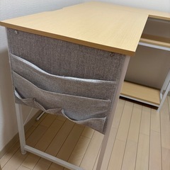 木目調デスク/パソコンデスクの画像