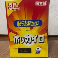貼らないカイロ　1箱30個入の画像