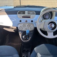 12月内に名義変更できる方 車検あり FIAT フィアット500 ライトブルー 1.2 8V ポップ ETCの画像