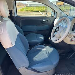 12月内に名義変更できる方 車検あり FIAT フィアット500 ライトブルー 1.2 8V ポップ ETCの画像