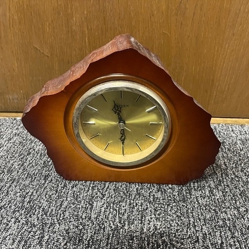 置き時計　中古　欠けあり ⏰CITIZEN製 置き時計 ⏰ (WIN－WIN) 木幡の時計《置時計》の中古