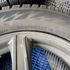 205/55R16  VRX2 バリ山　4本　ホイールセットの画像