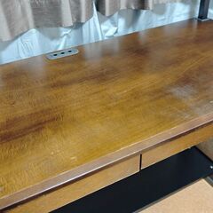 【無料】サンワサプライ PCデスク ワイドパソコンデスク（W1200×D500） 100-DESK034の画像