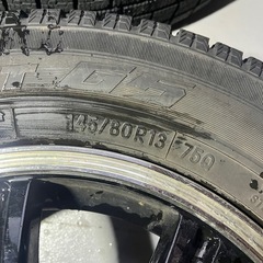 145/80R13 トーヨーG5  バリ山　4本　ホイールセットの画像
