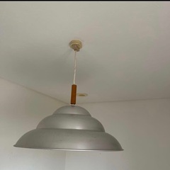 シルバー ペンダントライト 2灯の画像