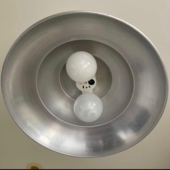 シルバー ペンダントライト 2灯の画像