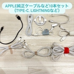 【Apple純正など10本】 充電ケーブル　typeC, Lightningケーブルなど1の画像