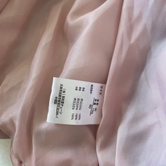 【美品】ピンク 中綿入りジャケット リボン付き 80の画像