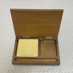 株式上場記念 FSK株式会社 木箱 メモ帳 ふせん レトロ 世界地図の画像