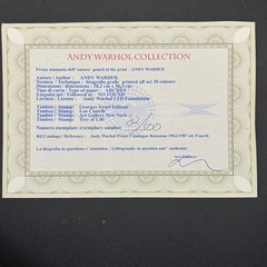 アンディウォーホル 花 フラワー リトグラフの画像