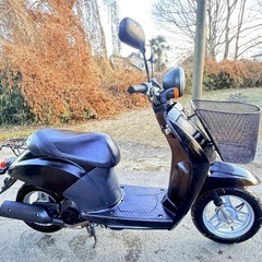 ●HONDA ホンダ Today トゥデイ 原付 AF61 50㏄ スクーター 書類有 ガソリンエンジン 通勤 通学 黒 車体 現状品の画像