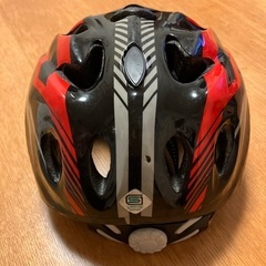 ヘルメット　子供　52〜56cm サギサカ　キッズ　自転車　子供用　赤　黒の画像