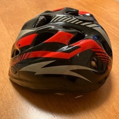 ヘルメット　子供　52〜56cm サギサカ　キッズ　自転車　子供用　赤　黒の画像