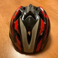 ヘルメット　子供　52〜56cm サギサカ　キッズ　自転車　子供用　赤　黒の画像