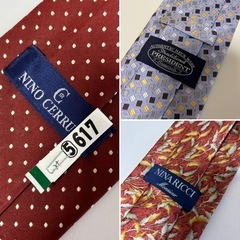 シルクネクタイ 4点セット NINA RICCIほかの画像