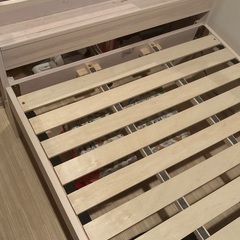 ベッドフレーム ホワイト スノコベットの画像