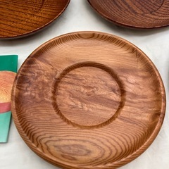 木製茶托　一枚のみ屋久杉です、非対面取引可能　の画像