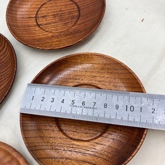木製茶托　一枚のみ屋久杉です、非対面取引可能　の画像