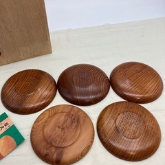 木製茶托　一枚のみ屋久杉です、非対面取引可能　の画像