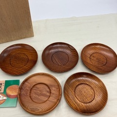 木製茶托　一枚のみ屋久杉です、非対面取引可能　の画像