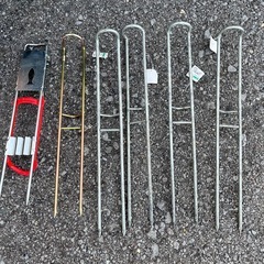 ハシゴ竿立て5本セット 年内処分の画像