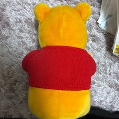 プーさん　ぬいぐるみ　フォトフレーム付きの画像