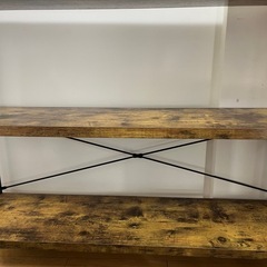 収納棚 スチールラック 木目調 飾り棚 ディスプレイラック（30×90×120）の画像