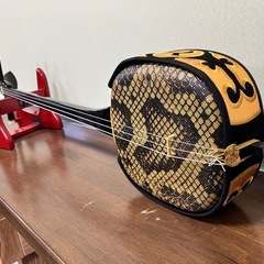 三線　人工皮張り　調整済　音色バツグンですの画像