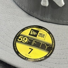 NEWERA グレー 希少カラー NY キャップ　の画像