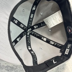 NEWERA グレー 希少カラー NY キャップ　の画像