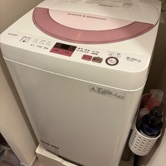 洗濯機　シャープ製　6kgの画像