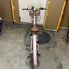 子供用自転車　24インチ　ピンク　６変速の画像
