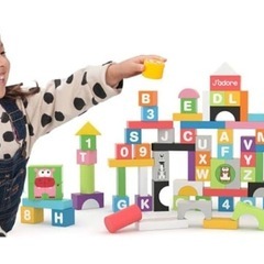 新品未開封★クリスマスプレゼントにも！積み木100ピースの画像