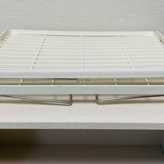 キッチン伸縮収納ラック2段 折り畳み コンパクト 中古の画像