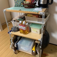 冷蔵庫、洗濯機、炊飯器、洋服ロッカー、隙間ロッカー、キッチン棚の画像