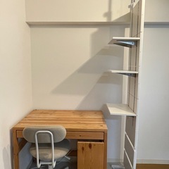 無印良品デスク/椅子セットの画像