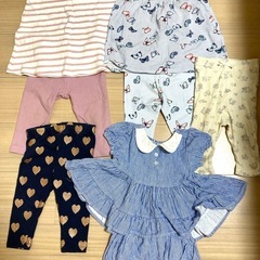 子ども服 80 17点　冬服　夏服の画像